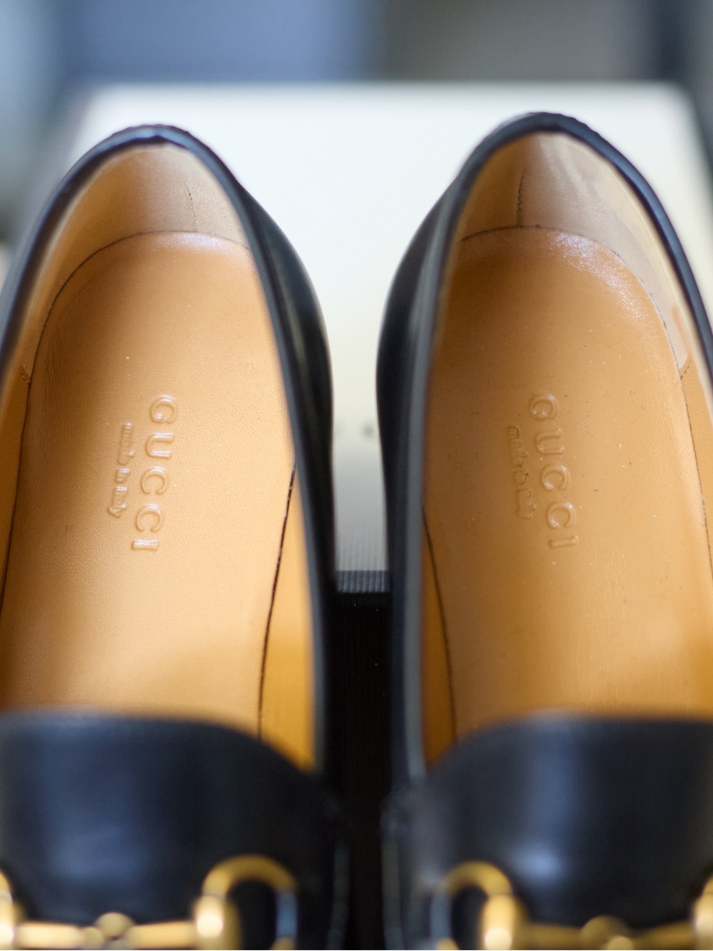 NIB Gucci Women's Jordaan Black Leather Horsebit Loafers Size 36 / US 6 - Picture 4 of 6